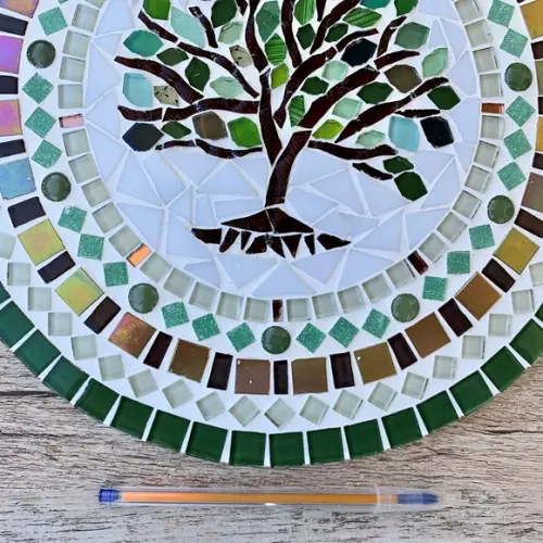 Mandala em Mosaico Árvore da Vida