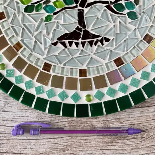 Mandala em Mosaico Árvore da Vida