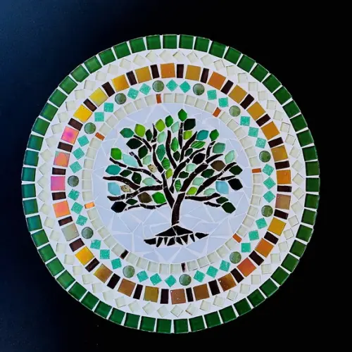 Mandala em Mosaico Árvore da Vida