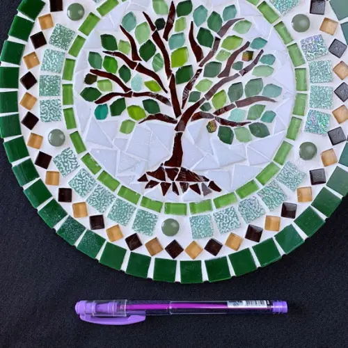 Mandala em Mosaico Árvore da Vida