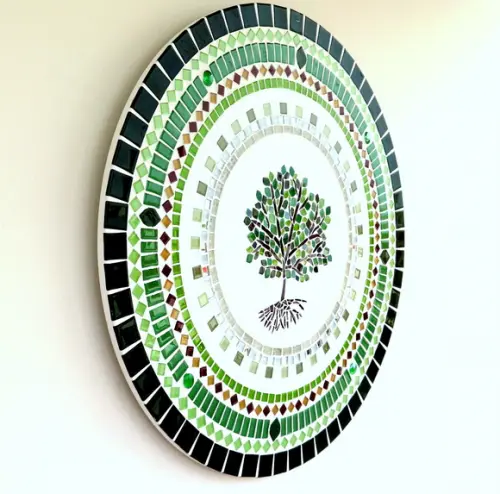 Mandala em Mosaico Árvore da Vida