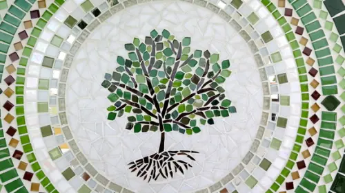 Mandala em Mosaico Árvore da Vida