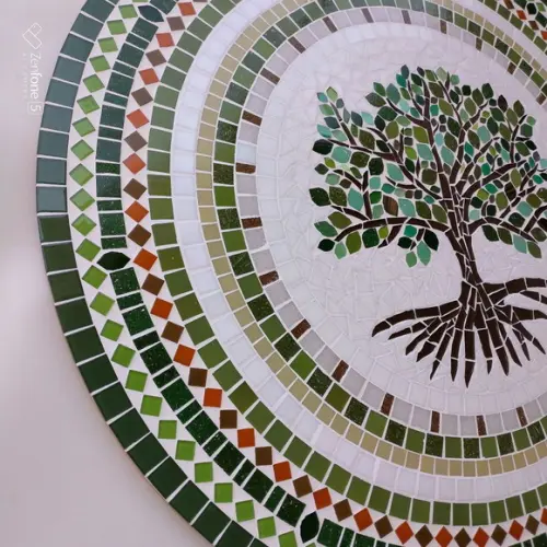 Mandala em Mosaico Árvore da Vida 80 cm