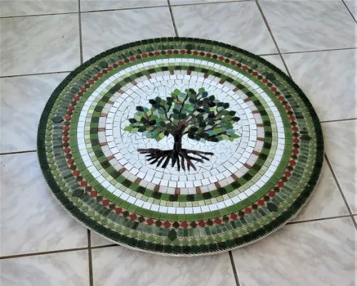 Mandala em Mosaico Árvore da Vida para Piso ou Parede