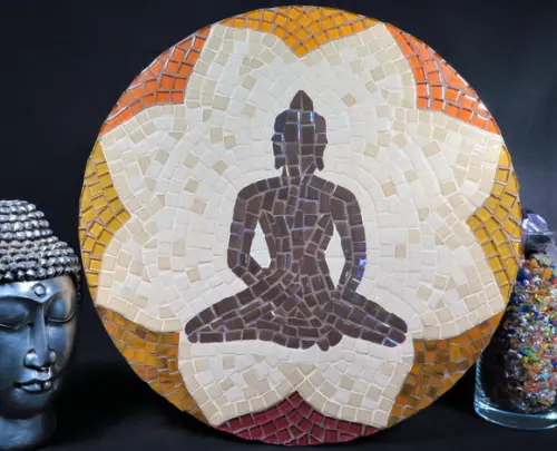 Mandala em Mosaico Buda