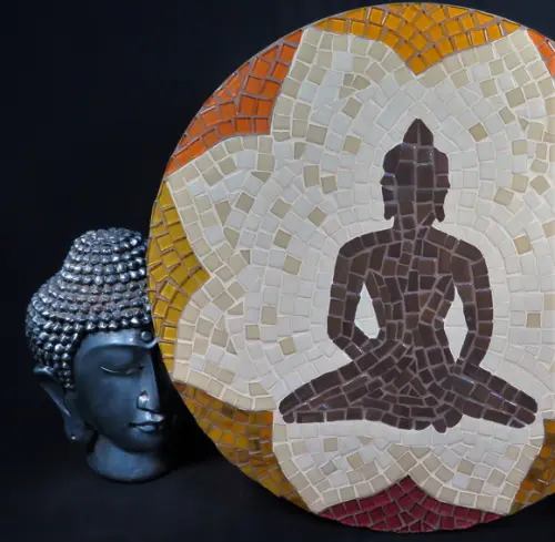 Mandala em Mosaico Buda