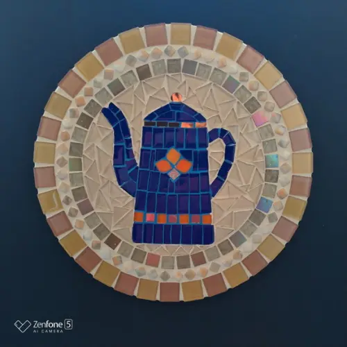 Mandala em Mosaico Bule