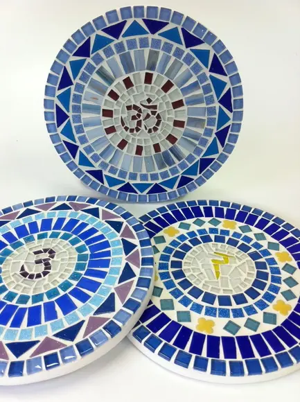 Mandala em Mosaico Chakra Coronário