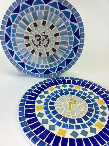 Mandala em Mosaico Chakra Coronário