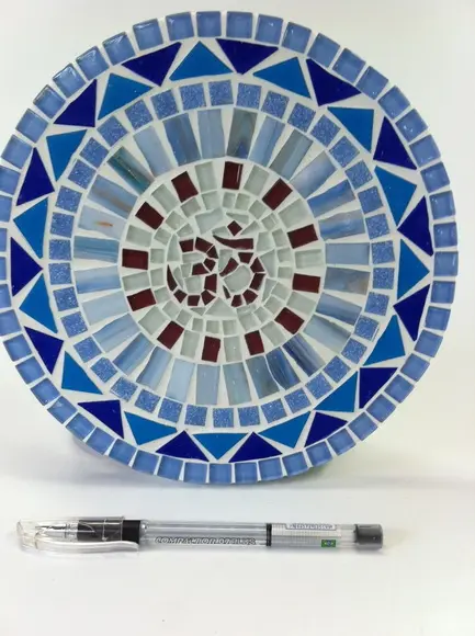 Mandala em Mosaico Chakra Coronário