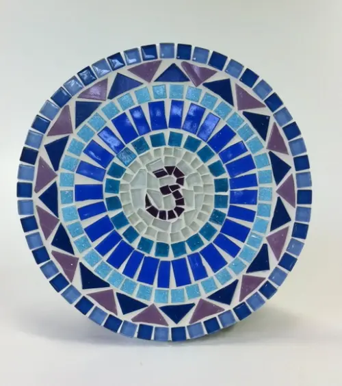 Mandala em Mosaico Chakra Frontal