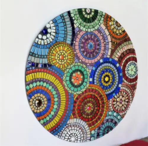 Mandala em Mosaico Círculos 60