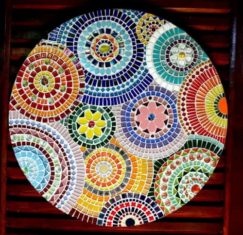 Mandala em Mosaico Círculos 60