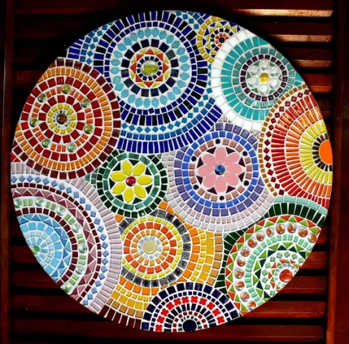 Mandala em Mosaico Círculos 60