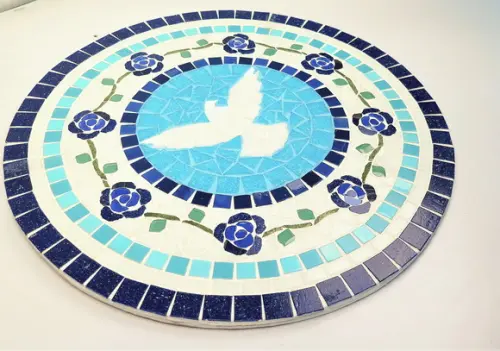 Mandala em Mosaico Divino