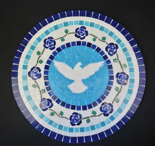 Mandala em Mosaico Divino