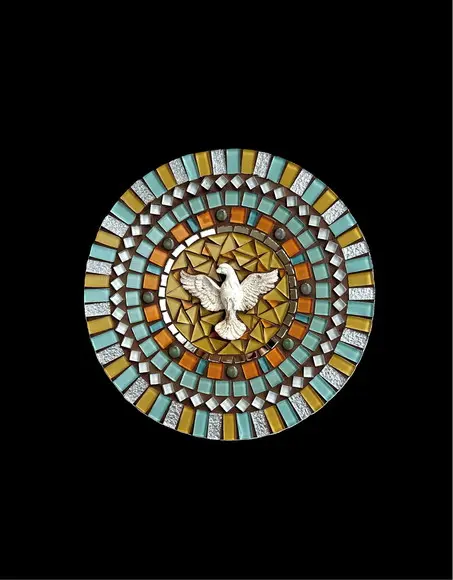 Mandala em Mosaico Divino Espírito Santo