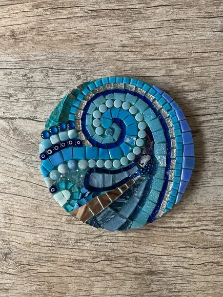Mandala em Mosaico Elemento Água