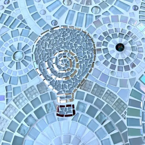 Mandala em Mosaico Elemento Ar