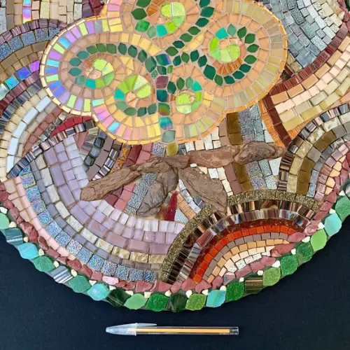 Mandala em Mosaico Elemento Terra