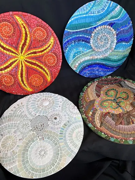 Mandala em Mosaico Elemento Terra