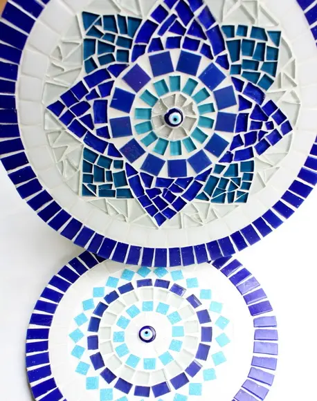 Mandala em mosaico Olho Grego