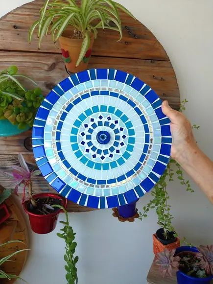 Mandala em Mosaico Olho Grego