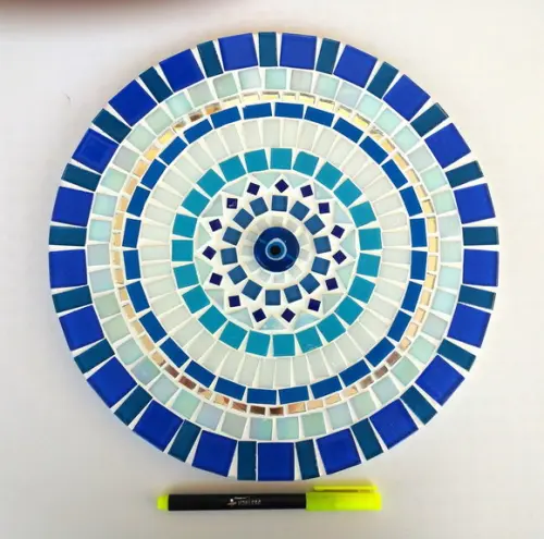 Mandala em Mosaico Olho Grego