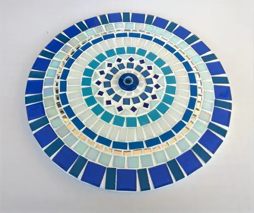 Mandala em Mosaico Olho Grego