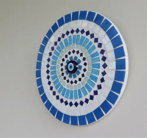 Mandala em Mosaico Olho Grego