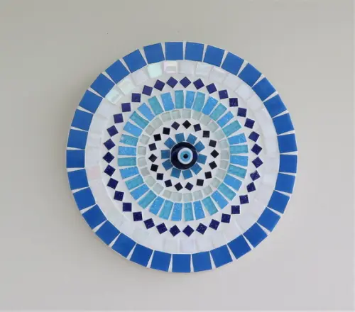 Mandala em Mosaico Olho Grego