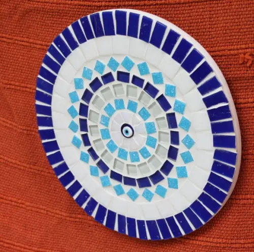 Mandala em Mosaico Olho Grego