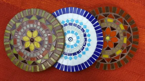 Mandala em Mosaico Olho Grego