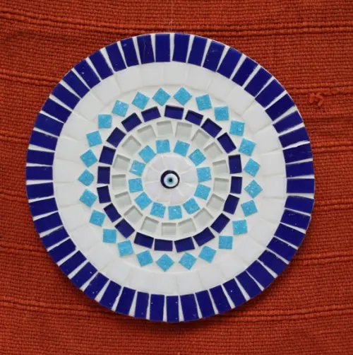 Mandala em Mosaico Olho Grego