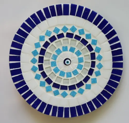 Mandala em Mosaico Olho Grego