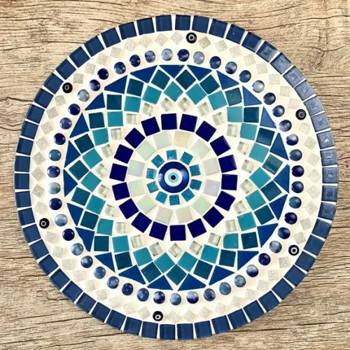Mandala em Mosaico Olho Grego 30