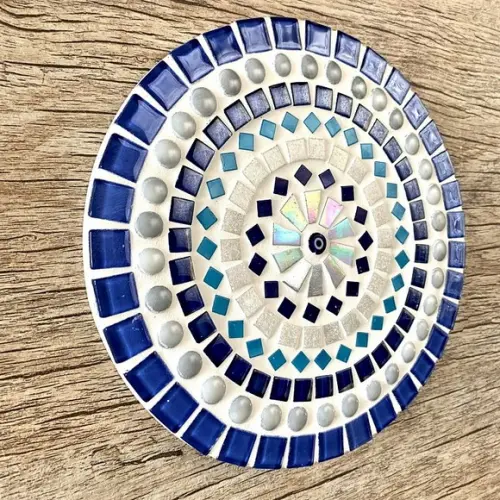 Mandala em Mosaico Olho Grego 20
