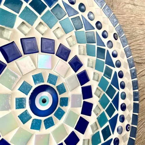 Mandala em Mosaico Olho Grego 30