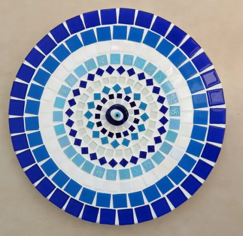 Mandala em Mosaico Olho Grego 30