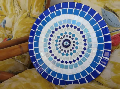 Mandala em Mosaico Olho Grego 30