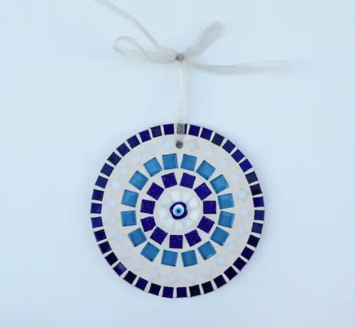 Mandala em Mosaico Olho Grego Mini