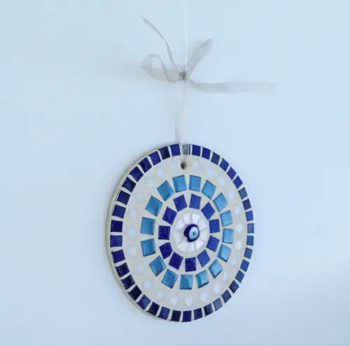 Mandala em Mosaico Olho Grego Mini