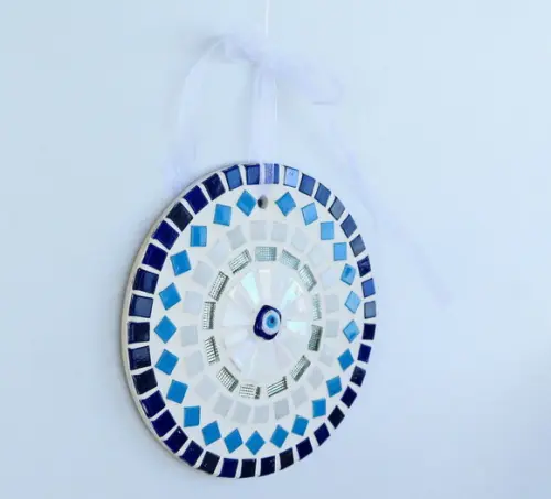 Mandala em Mosaico Olho Grego Mini