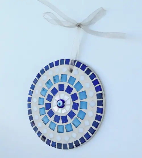 Mandala em Mosaico Olho Grego Mini