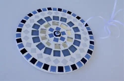 Mandala em Mosaico Olho Grego Mini