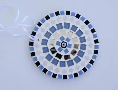 Mandala em Mosaico Olho Grego Mini