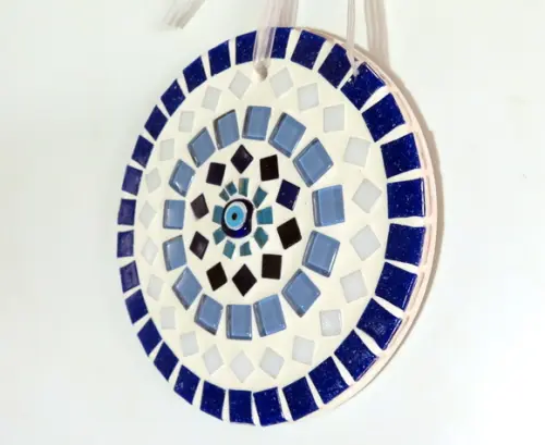 Mandala em Mosaico Olho Grego Mini