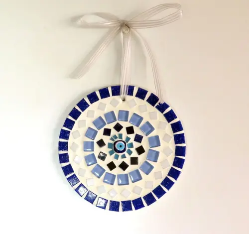 Mandala em Mosaico Olho Grego Mini