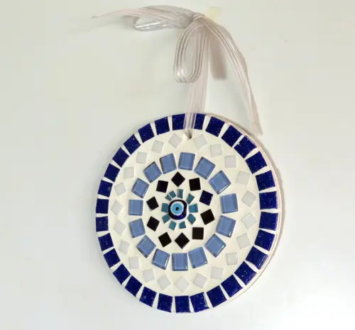 Mandala em Mosaico Olho Grego Mini