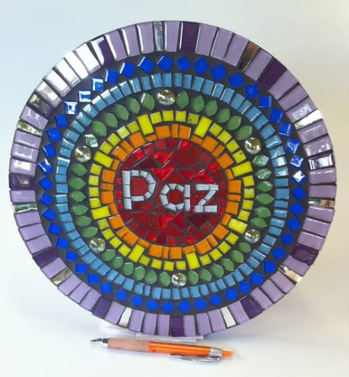Mandala em Mosaico Paz